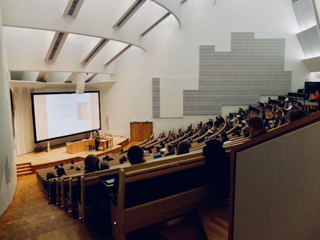 university lecture theatre
